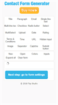 Mobile Screenshot of contactformgenerator.net